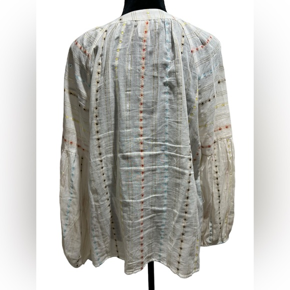 Anthropologie long sleeve bohemian top | Anthropologie long sleeve blouse | Med - Picture 5 of 9